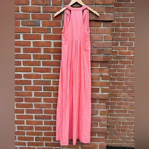 J. Crew Peach Coral Cotton Maxi Dress - Picture 5 of 6